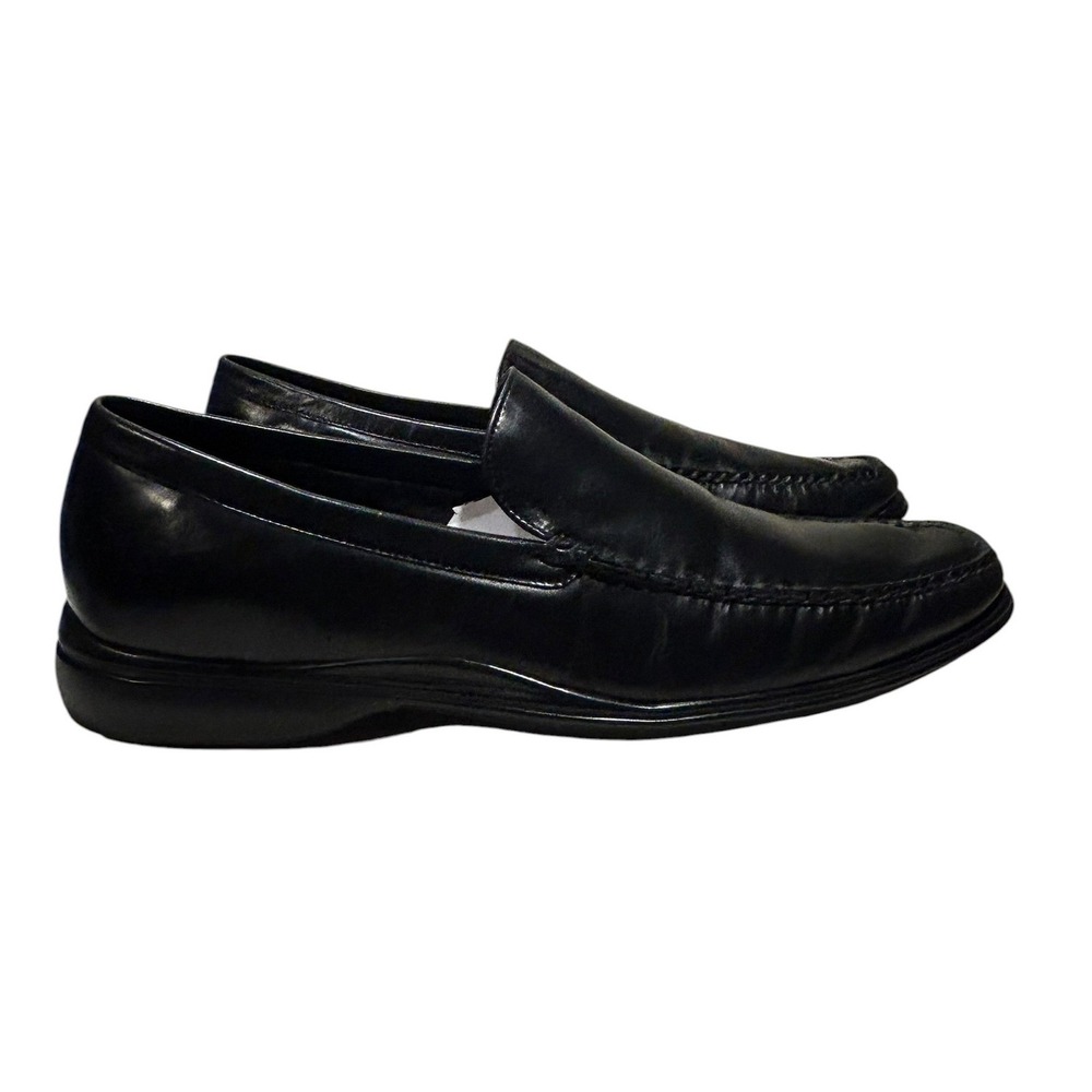 Cole Haan Nike Air Loafers Classic Black Leather Slip On Shoes 11 C08202